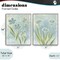 Stupell Industries Contoured Blue Petals 2pc Framed Giclee Set, design by Kim Allen